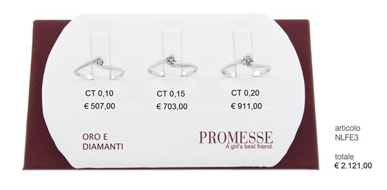 Anello Promesse Donna in Oro bianco NLFE3020 - NLFE3020